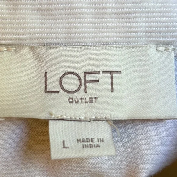 Lightweight Corduroy Peplum button down top by Loft - Picture 7 of 7